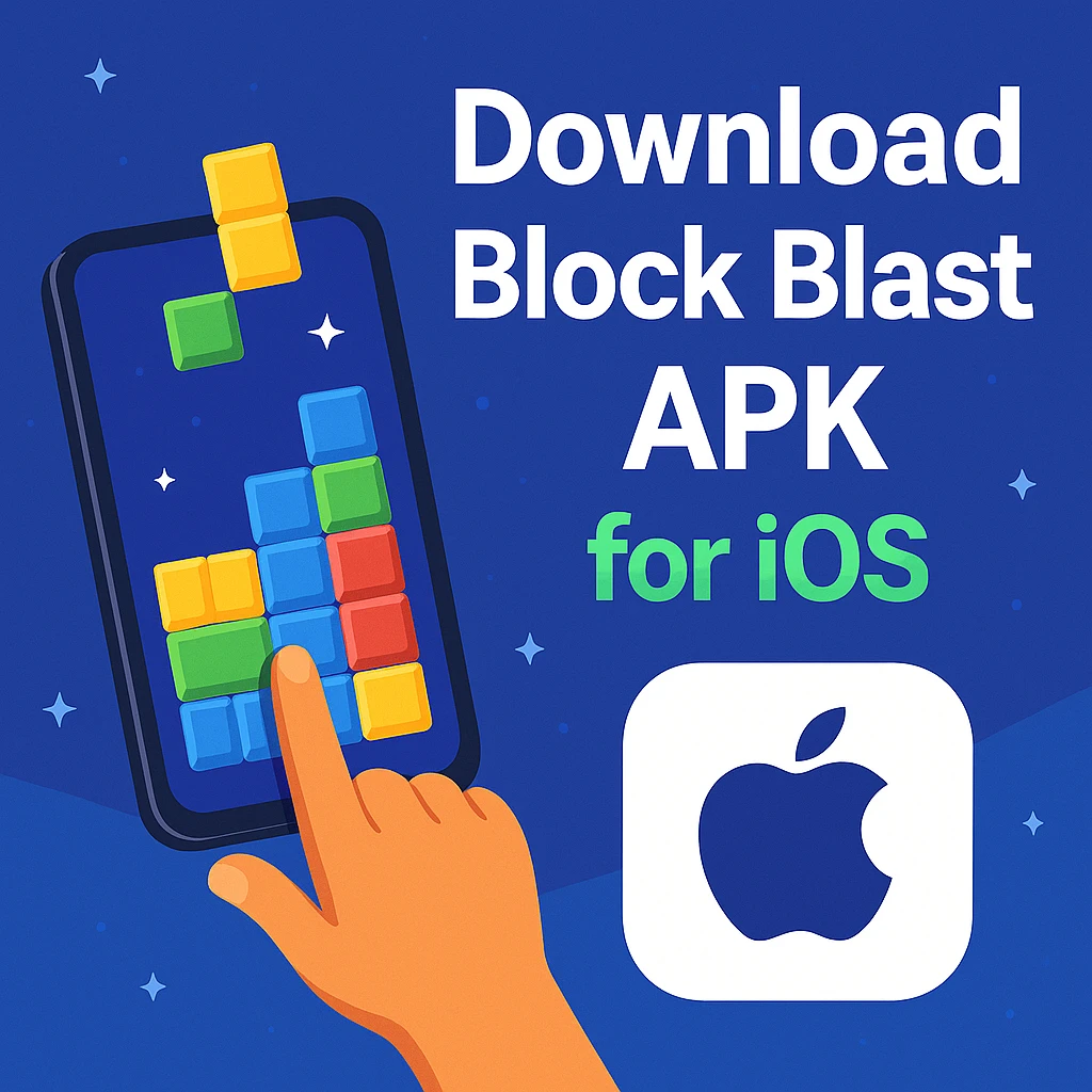 Download Block Blast Mod APK for iOS – game levels and puzzle illustration